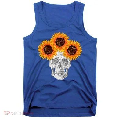 Sunflower Skull Tank Top