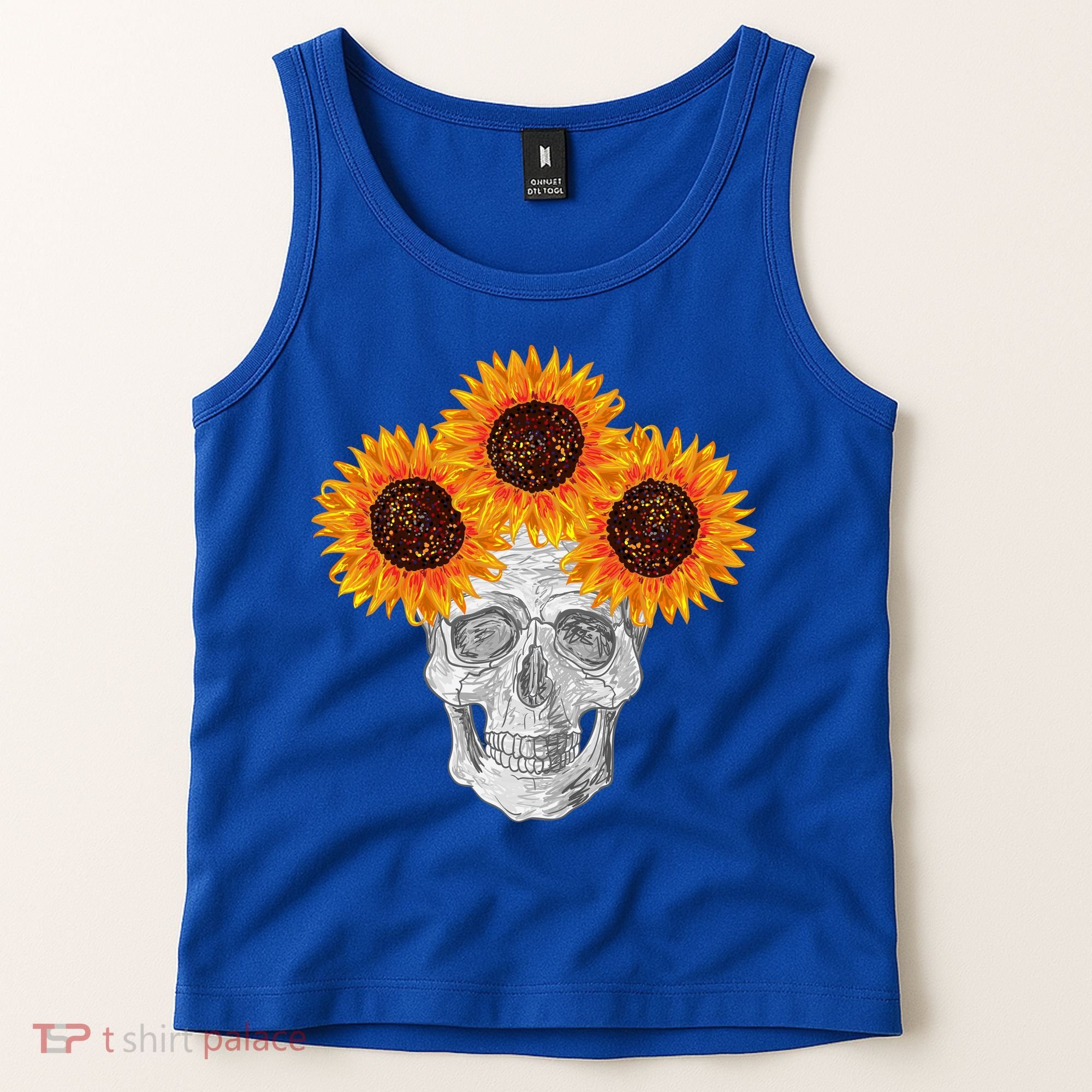 Sunflower Skull Tank Top