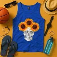 Sunflower Skull Tank Top thumb 4