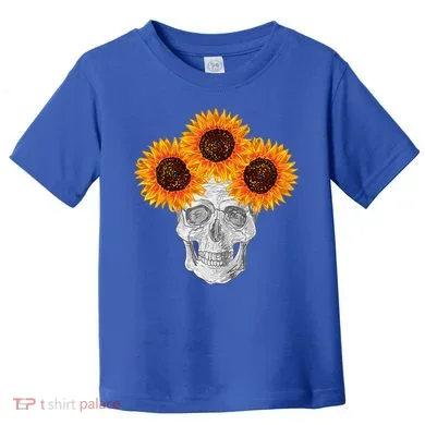 Sunflower Skull Toddler T-Shirt