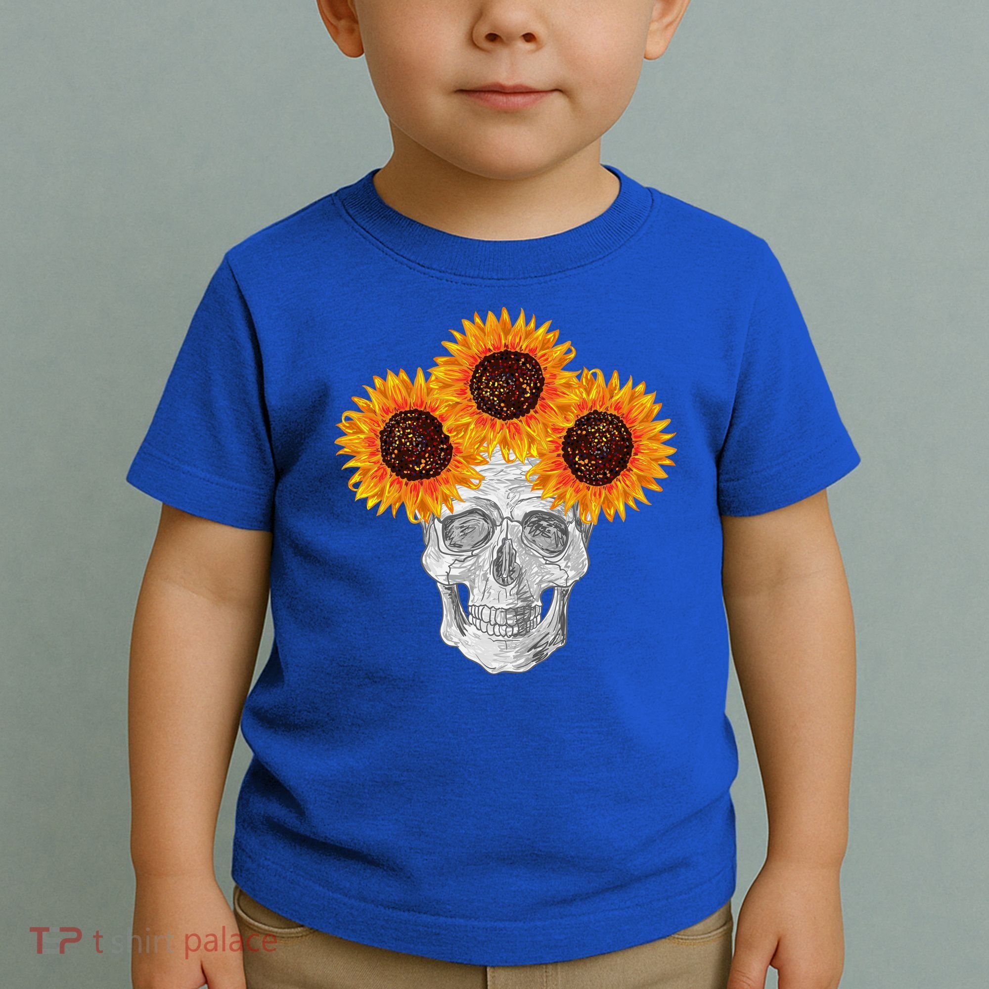 Sunflower Skull Toddler T-Shirt