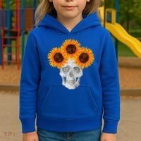 Sunflower Skull Kids Hoodie thumb 3