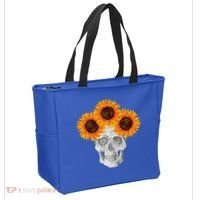 Sunflower Skull Tote Bag thumb 2