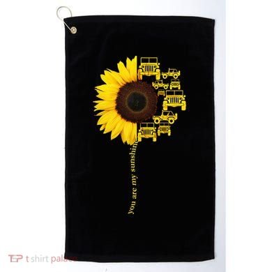 Sunflower Trucks Off-Road Sunshine Golf Towel