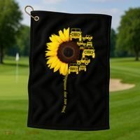 Sunflower Trucks Off-Road Sunshine Golf Towel thumb 1