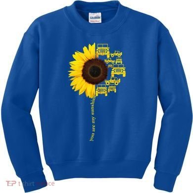 Sunflower Trucks Off-Road Sunshine Kids Sweatshirt