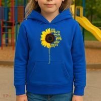 Sunflower Trucks Off-Road Sunshine Kids Hoodie thumb 3