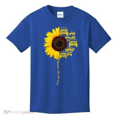 Sunflower Trucks Off-Road Sunshine Kids T-Shirt