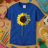 Sunflower Trucks Off-Road Sunshine Kids T-Shirt thumb 3