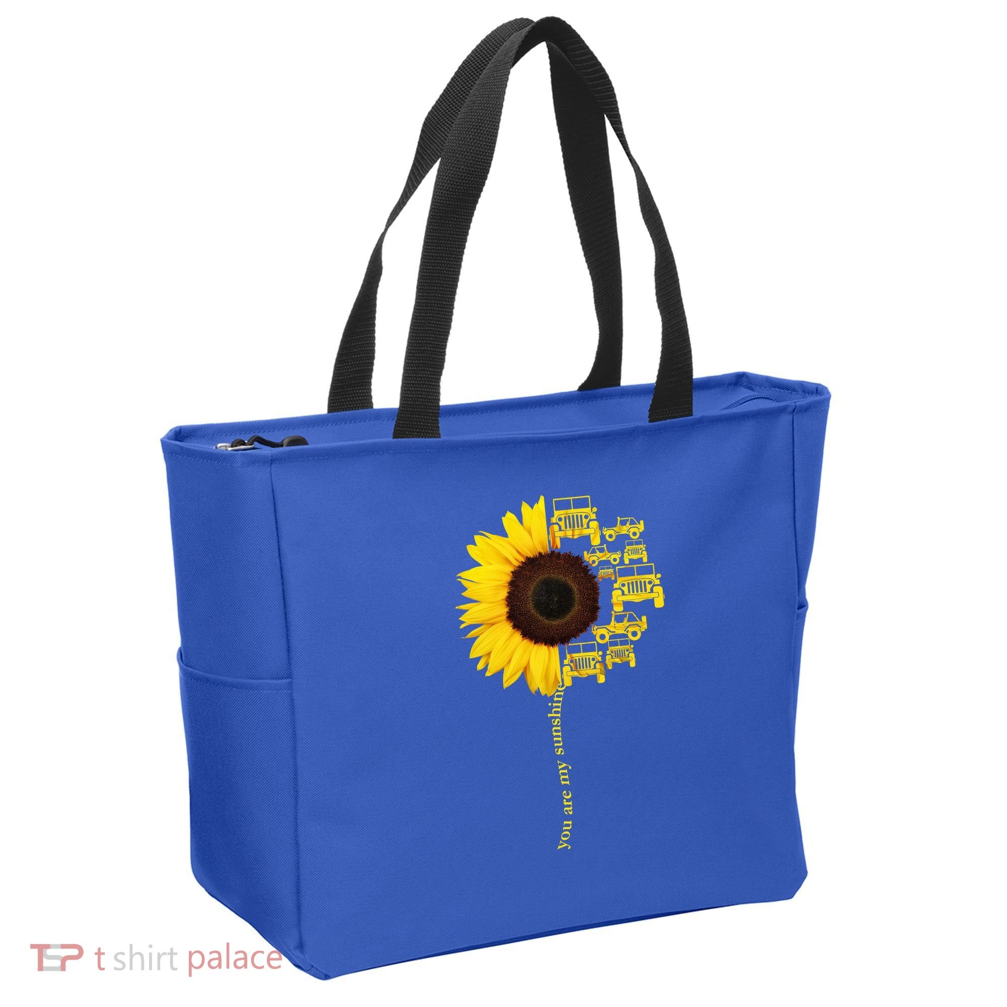 Sunflower Trucks Off-Road Sunshine Tote Bag