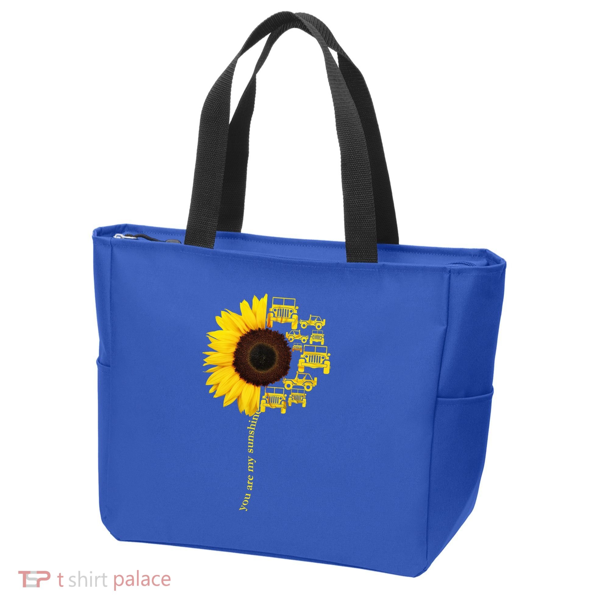 Sunflower Trucks Off-Road Sunshine Tote Bag
