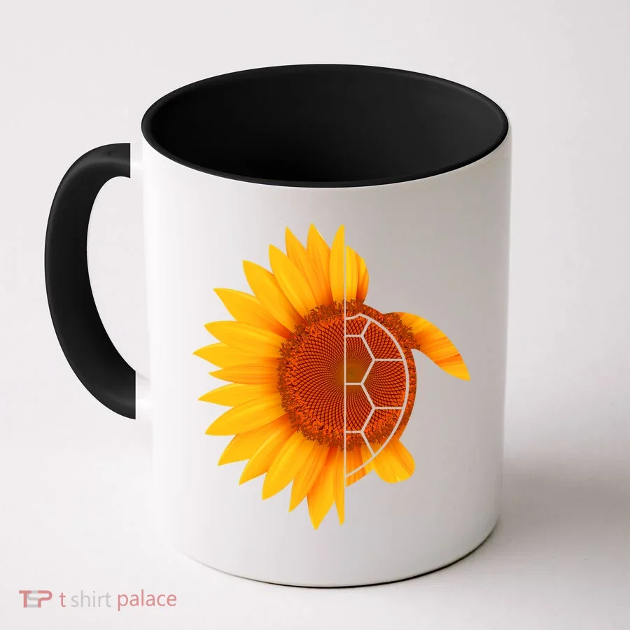 Sunflower Turtle Coffee Mug