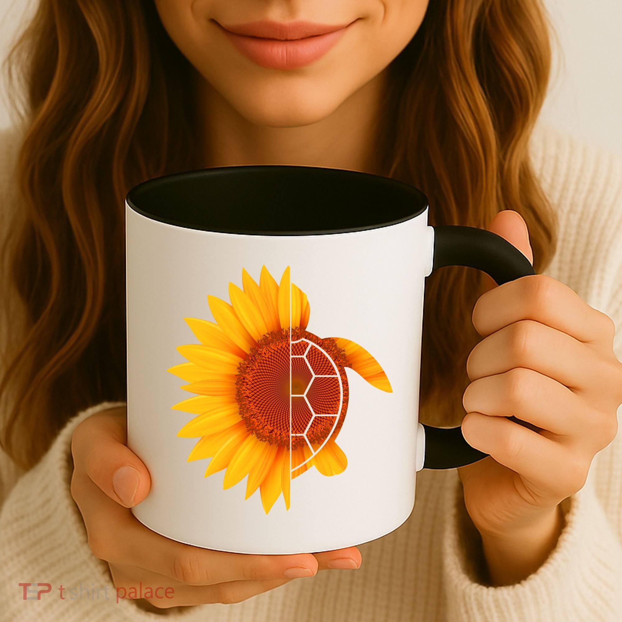 Sunflower Turtle Coffee Mug