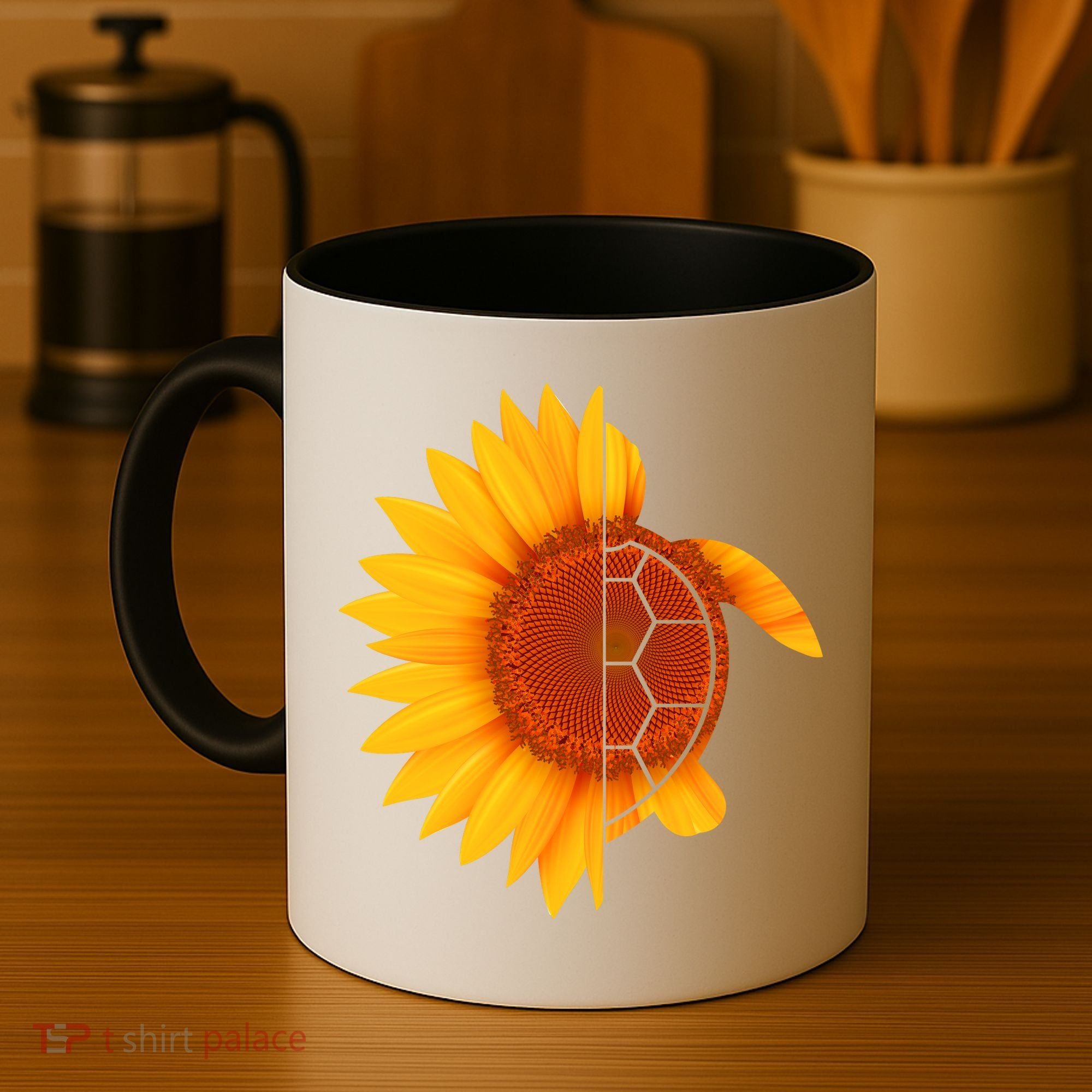 Sunflower Turtle Coffee Mug