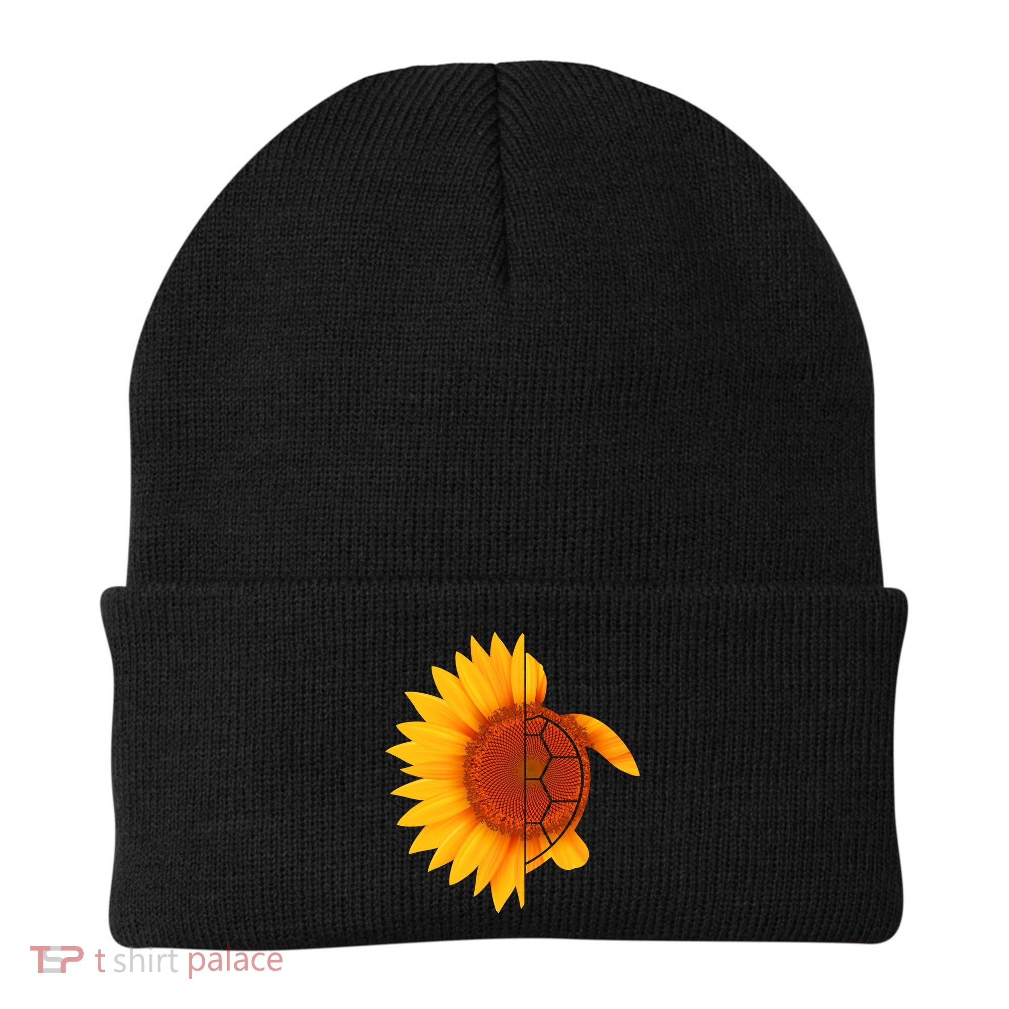 Sunflower Turtle Beanie