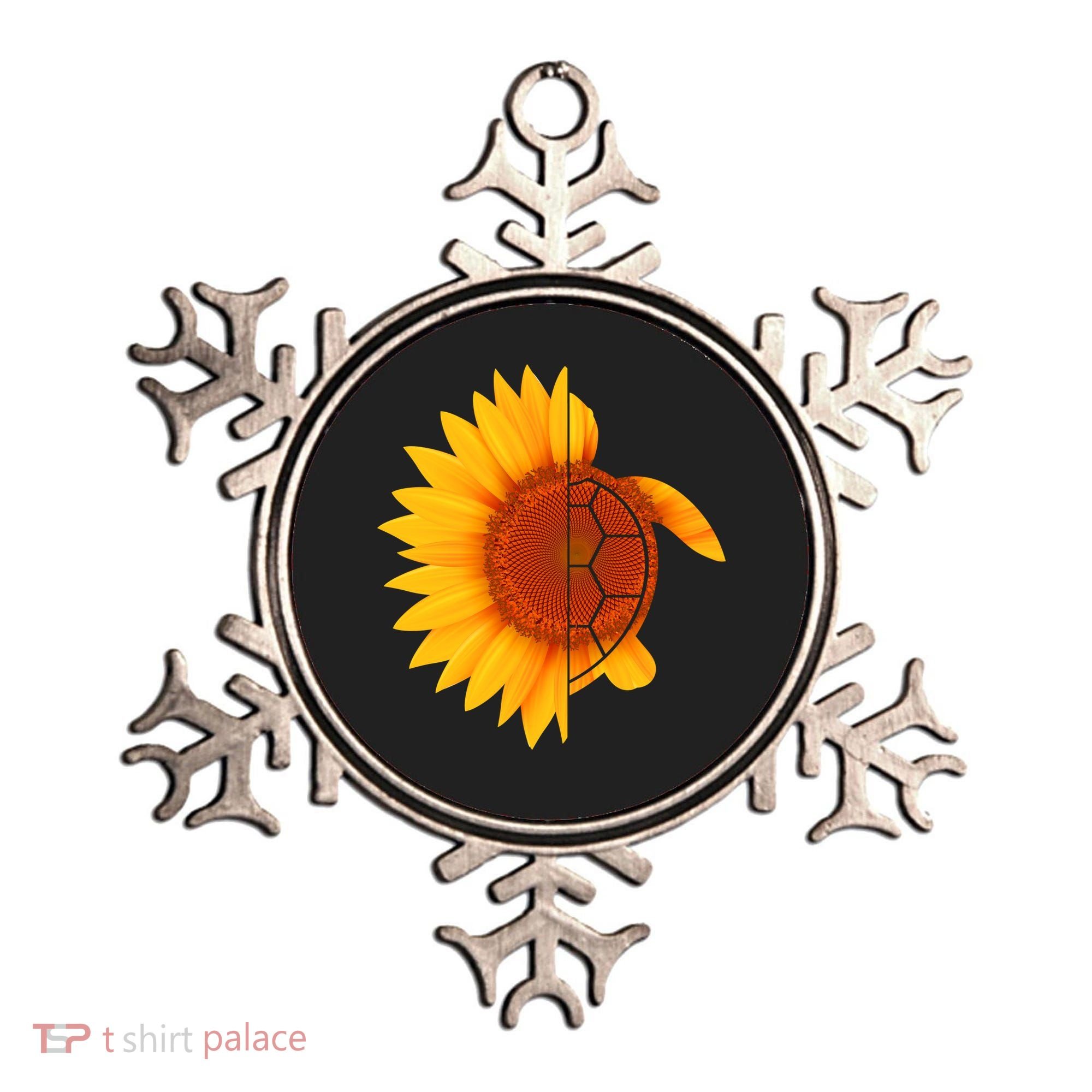 Sunflower Turtle Ornament