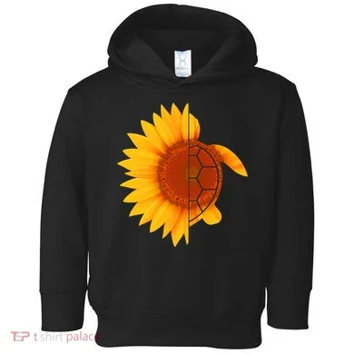 Sunflower Turtle Toddler Hoodie