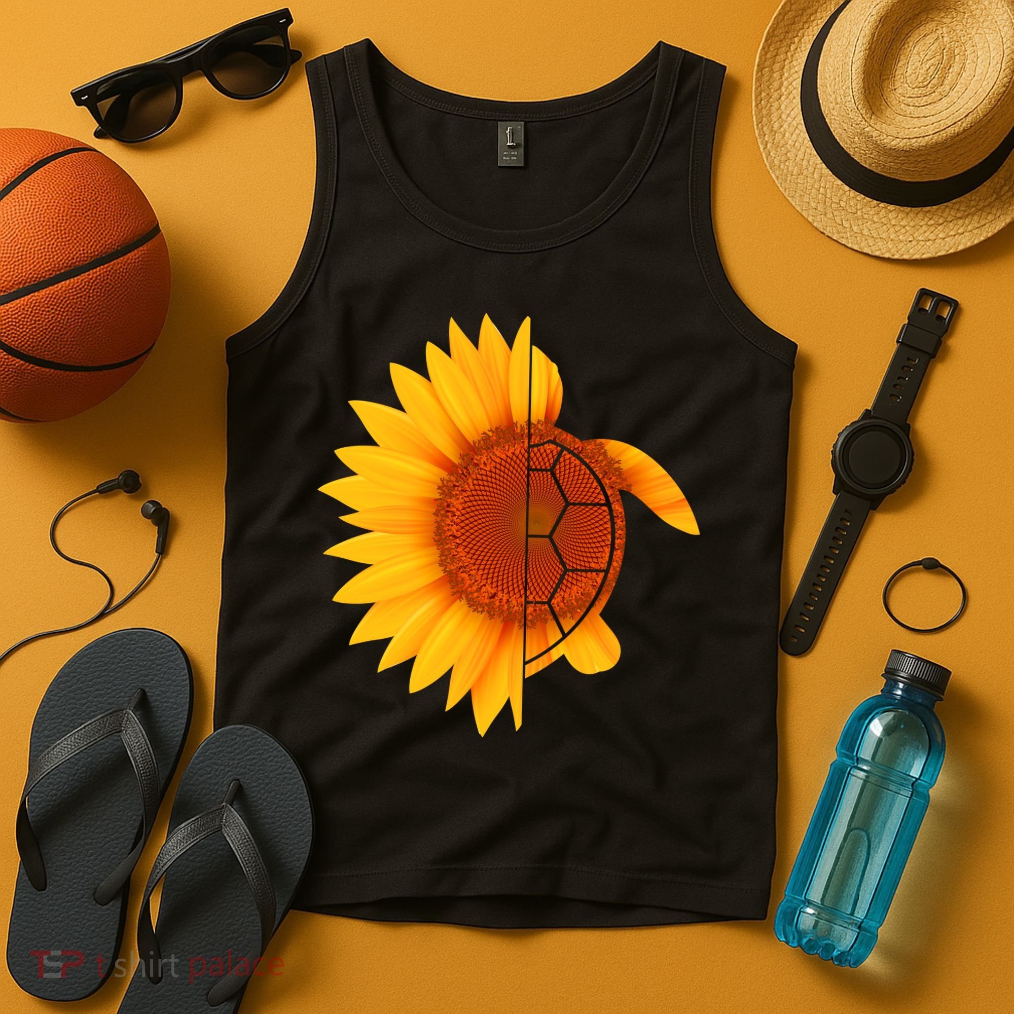 Sunflower Turtle Tank Top