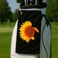 Sunflower Turtle Golf Towel thumb 2