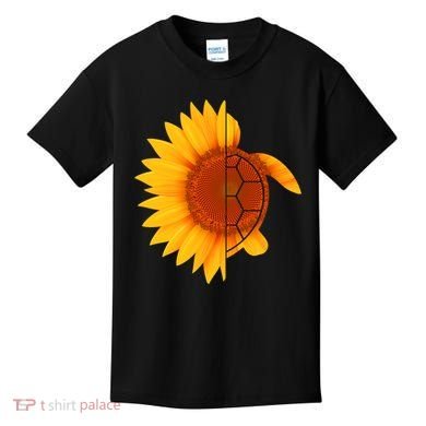 Sunflower Turtle Kids T-Shirt