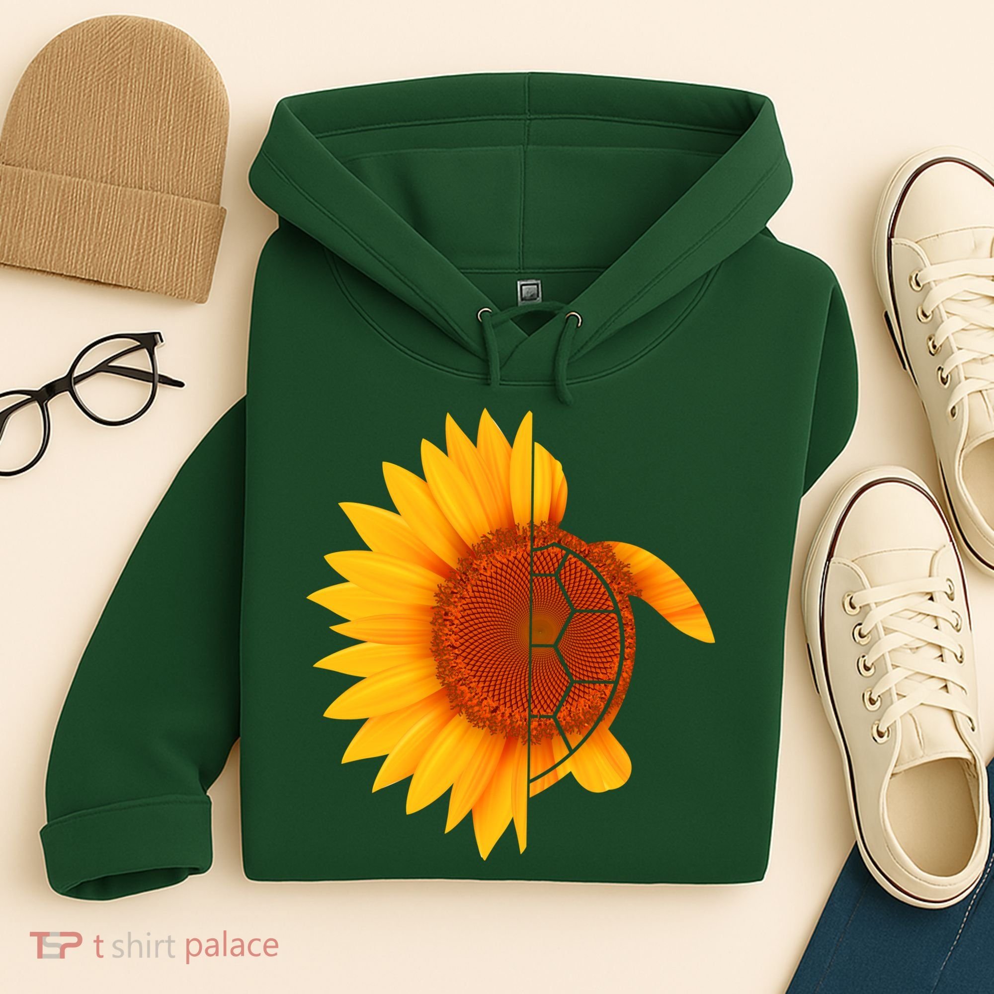 Sunflower Turtle Hoodie