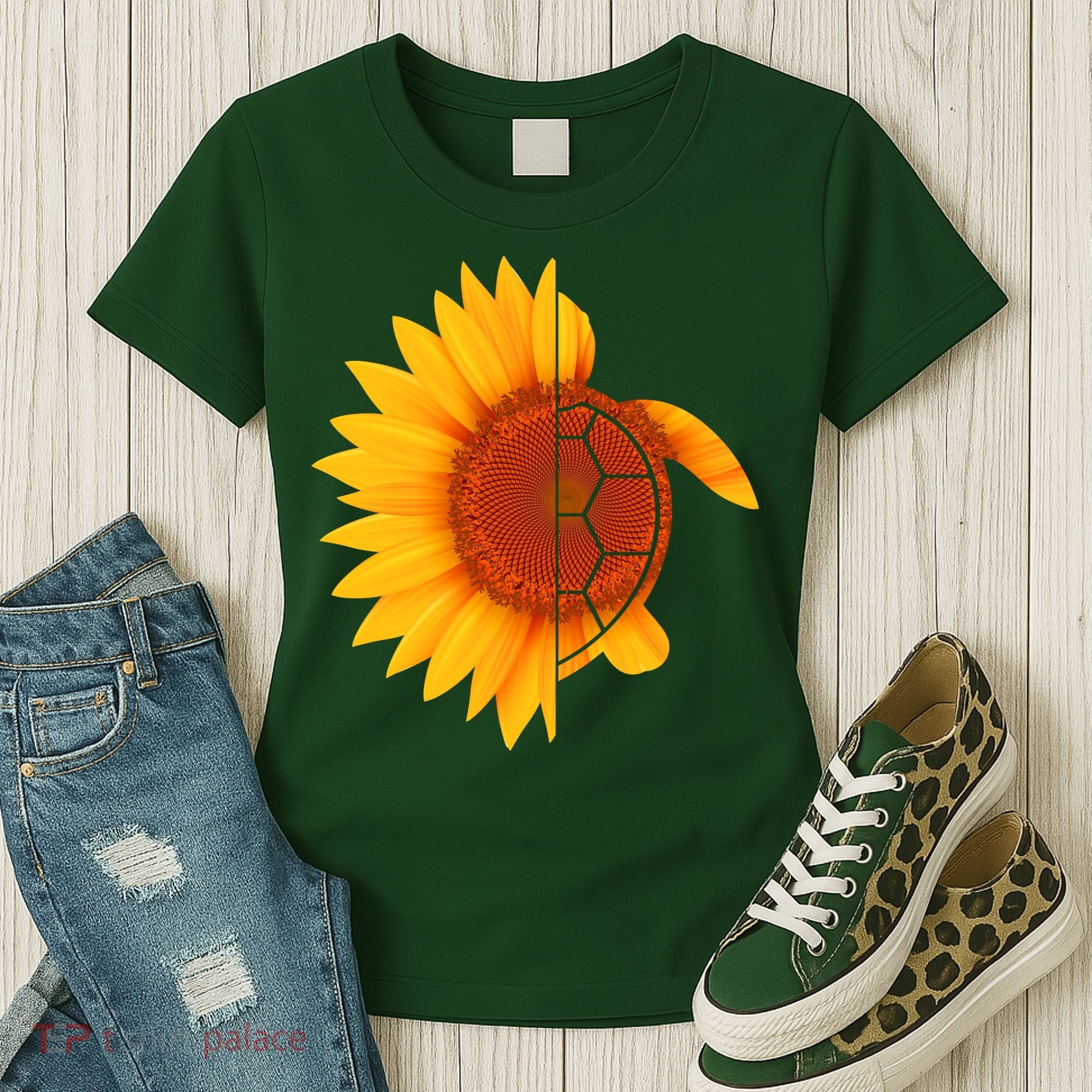 Sunflower Turtle Women's T-Shirt