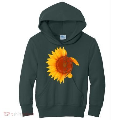 Sunflower Turtle Kids Hoodie