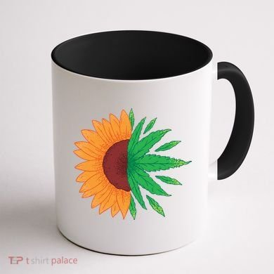 Sunflower Weed Coffee Mug back