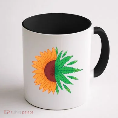 Sunflower Weed Coffee Mug back