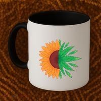 Sunflower Weed Coffee Mug thumb 2