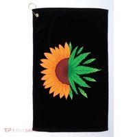 Sunflower Weed Golf Towel thumb 0