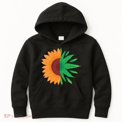 Sunflower Weed Kids Hoodie