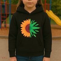 Sunflower Weed Kids Hoodie thumb 3