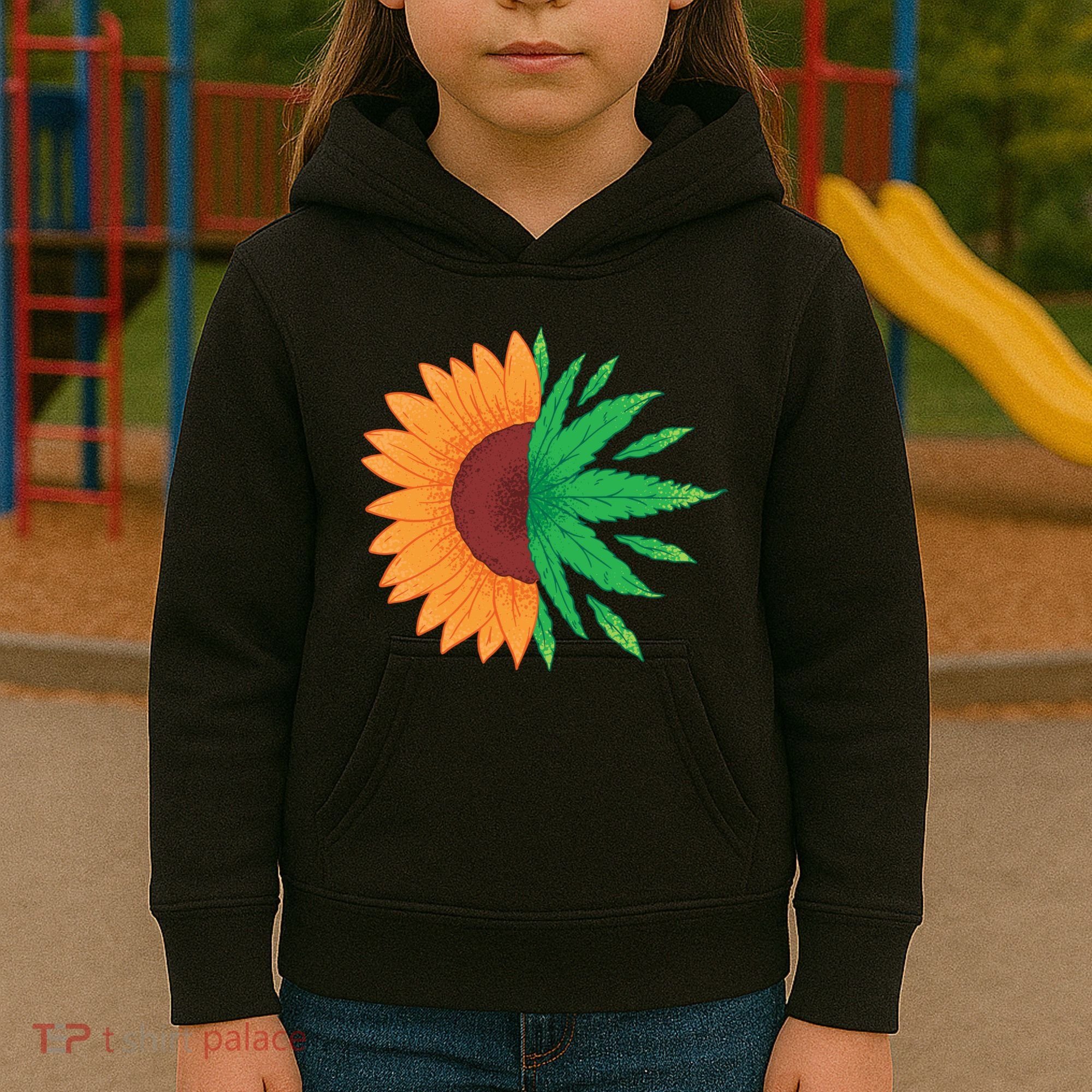 Sunflower Weed Kids Hoodie