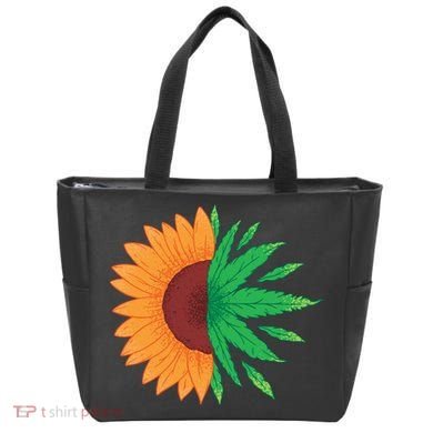 Sunflower Weed Tote Bag