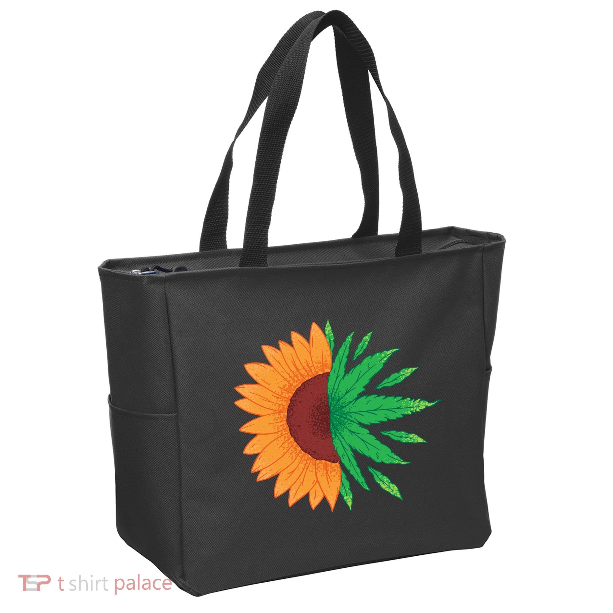Sunflower Weed Tote Bag