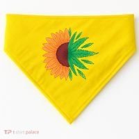 Sunflower Weed USA-Made Doggie Bandana thumb 0