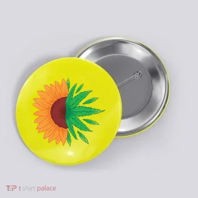Sunflower Weed Button