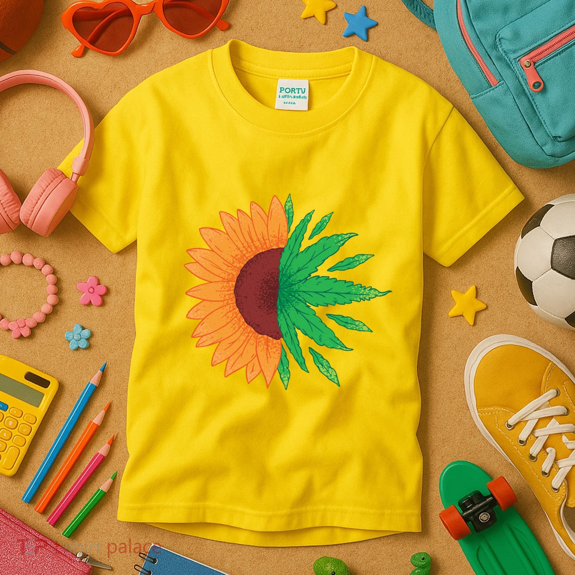 Sunflower Weed Kids T-Shirt
