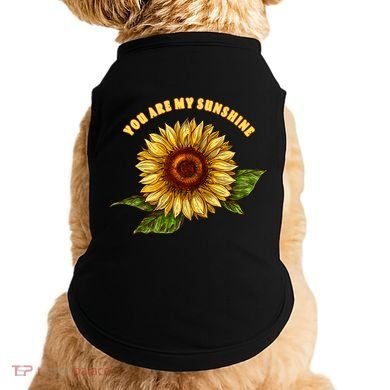 Sunflower You Are My Sunshine Doggie Tank