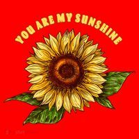 Sunflower You Are My Sunshine Santa Hat thumb 1