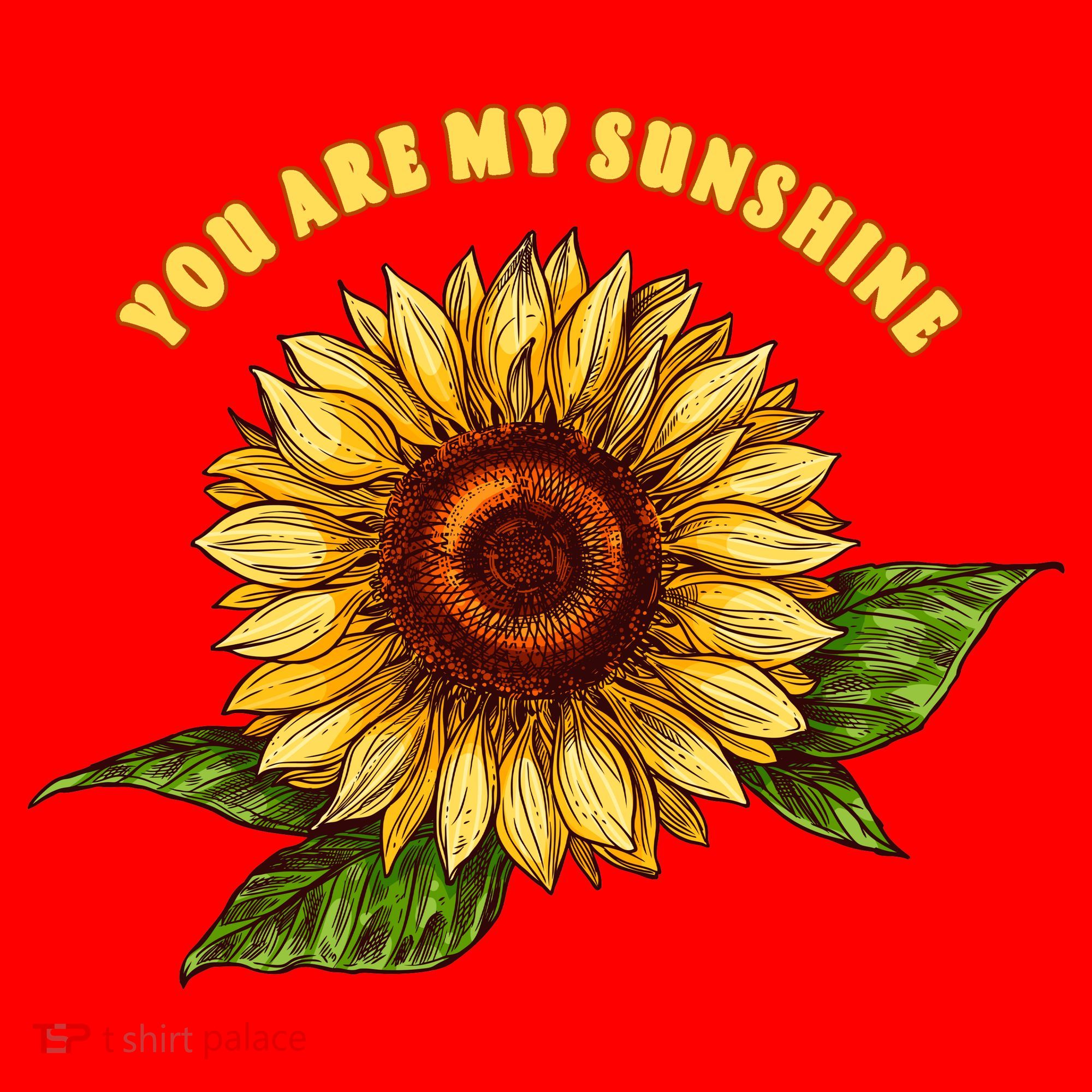Sunflower You Are My Sunshine Santa Hat