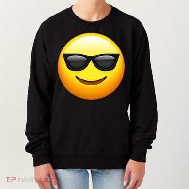 Sunglasses Emoji Cool Smiley Women's Sweatshirt