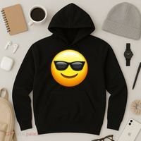 Sunglasses Emoji Cool Smiley Hoodie thumb 3