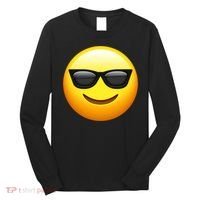 Sunglasses Emoji Cool Smiley Long Sleeve Shirt thumb 0
