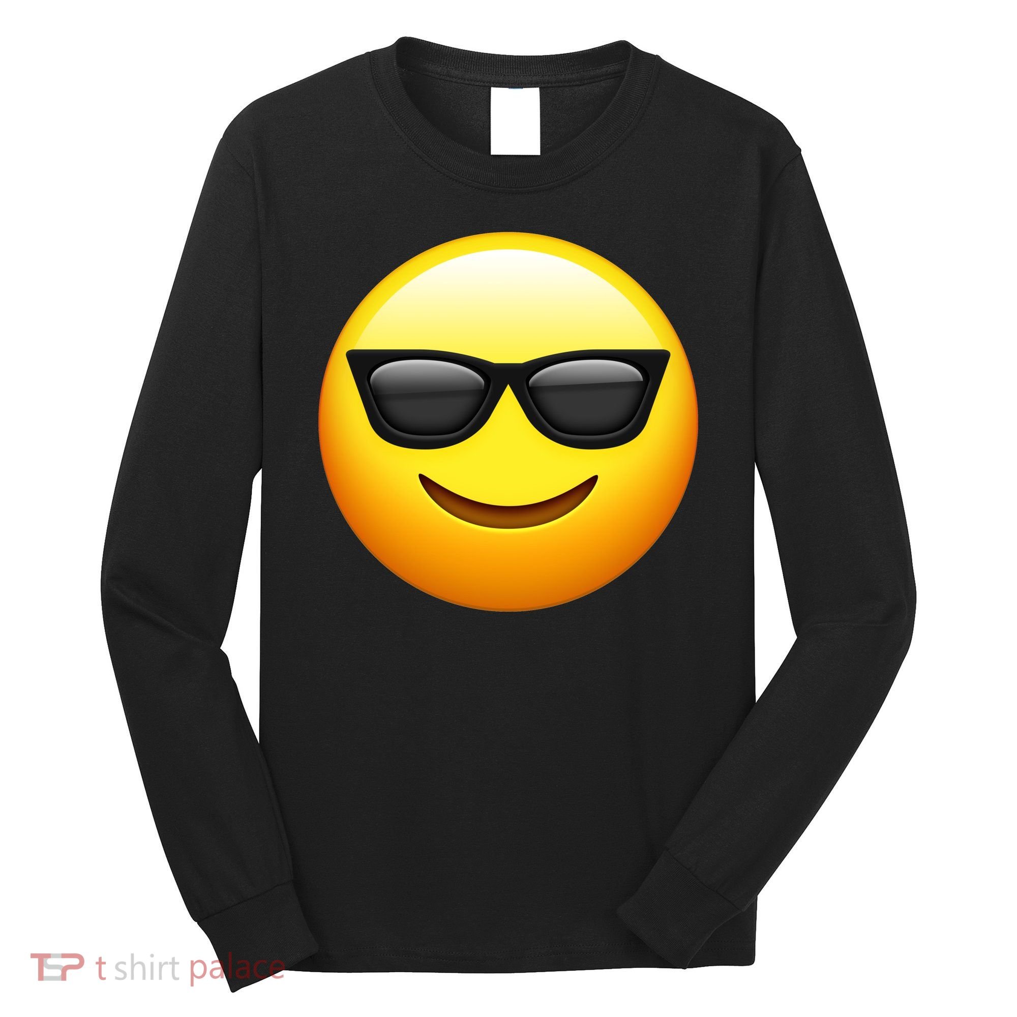 Sunglasses Emoji Cool Smiley Long Sleeve Shirt