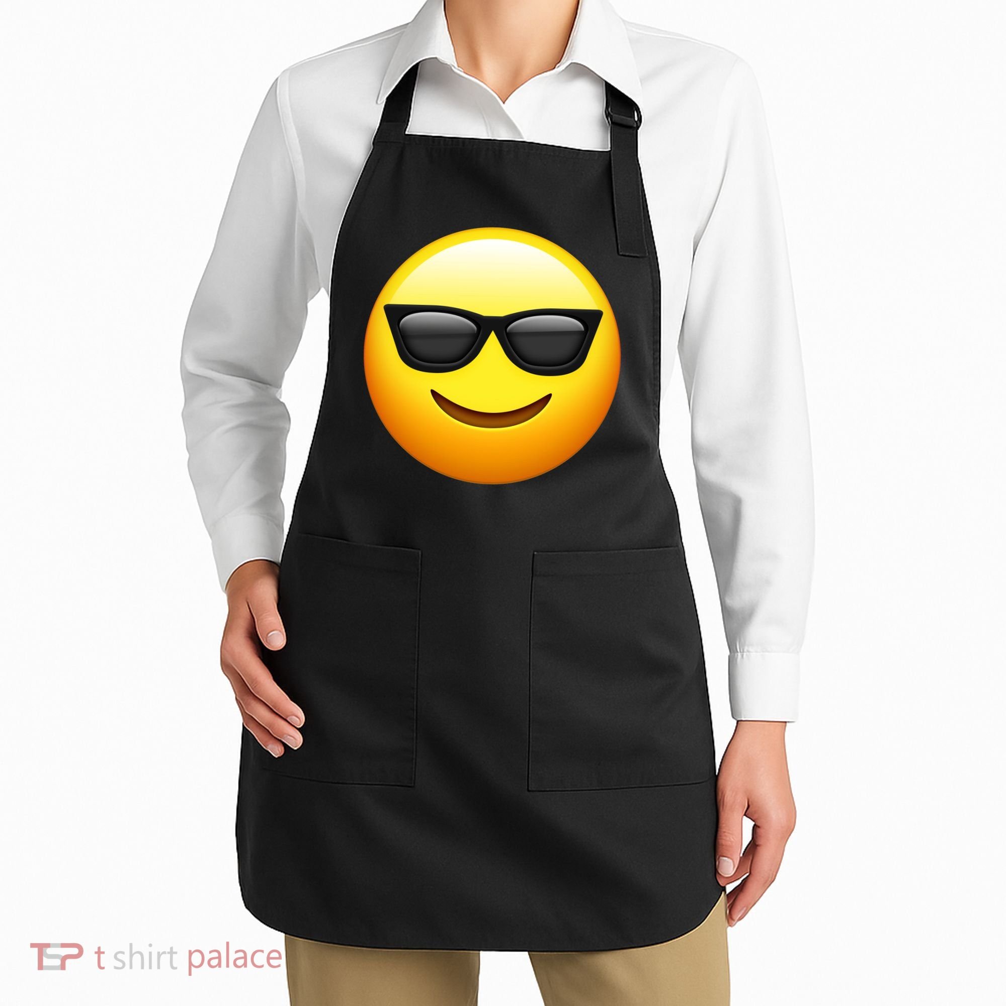 Sunglasses Emoji Cool Smiley Apron