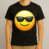 Sunglasses Emoji Cool Smiley T-Shirt thumb 3