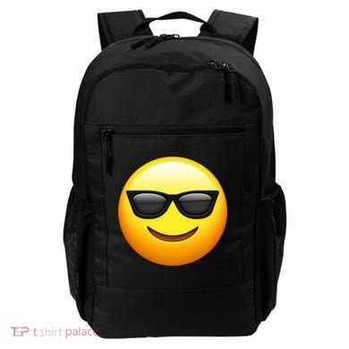 Sunglasses Emoji Cool Smiley Backpack