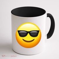 Sunglasses Emoji Cool Smiley Coffee Mug thumb 1